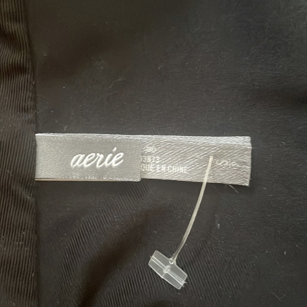 Aerie “the one” “cheekier” high cut / t back black one piece swimsuit - Picture 5 of 5